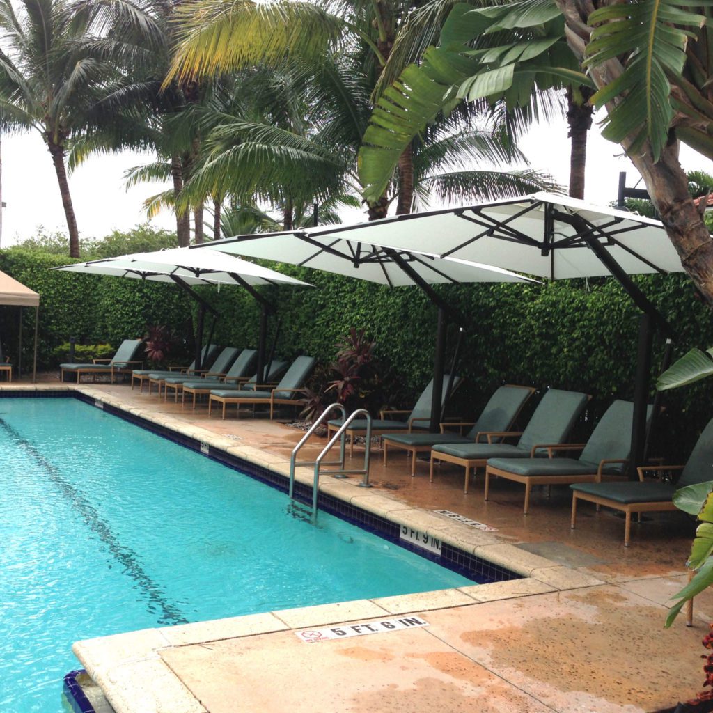 Cantilever Umbrellas Pool