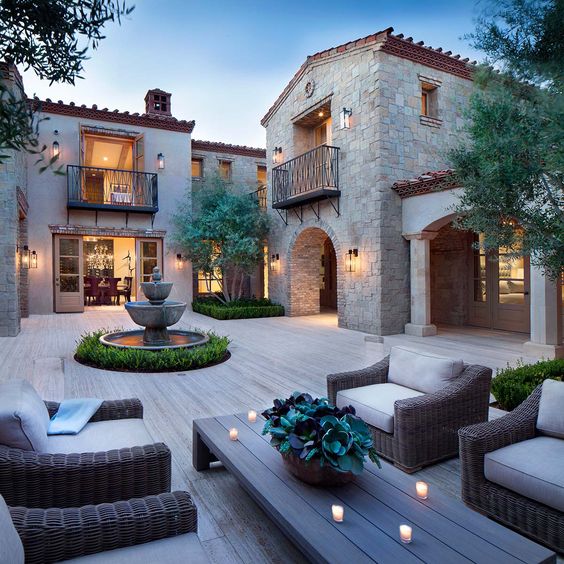 Northern Italian Villa Patio