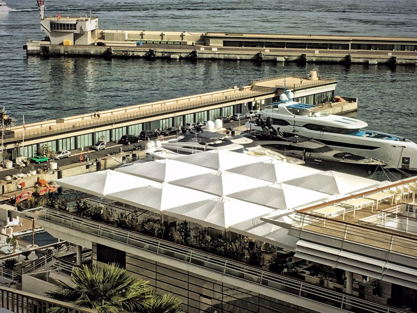 Multiple Yacht Umbrellas
