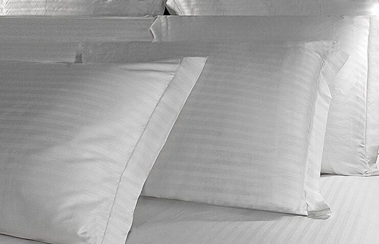 "Experience luxury with Poggesi's Riga Collection bed linens – a harmonious blend of style and comfort. The meticulously crafted linens elevate your sleep sanctuary, providing a touch of elegance and superior softness."